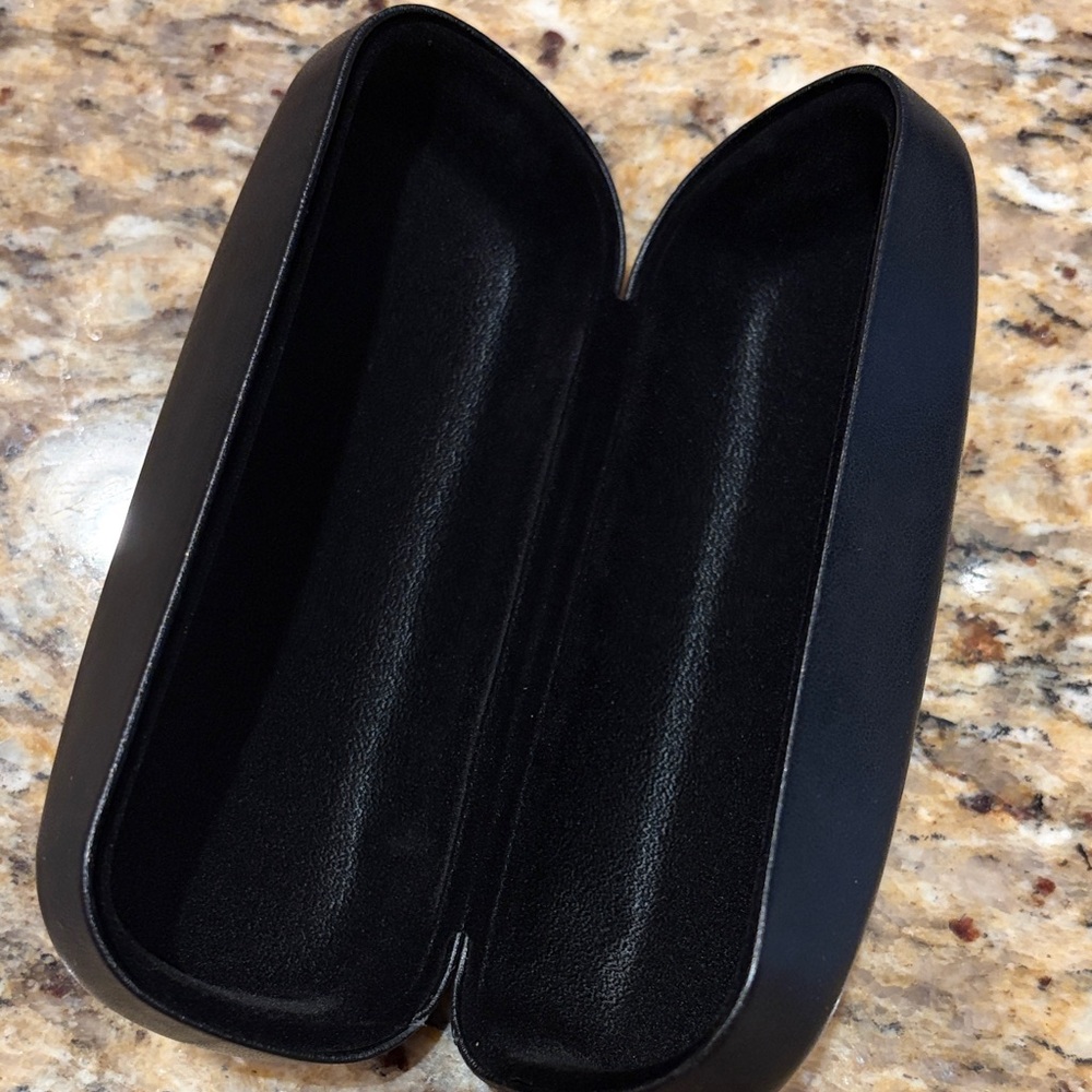 Balmain Black Eyewear Case with Gold Logo - Picture 2 of 3